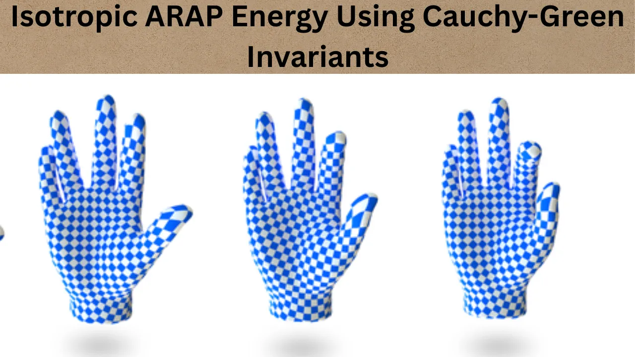 Isotropic ARAP Energy Using Cauchy-Green Invariants